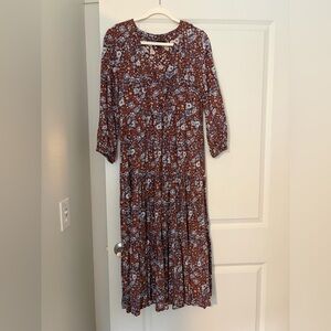 Madewell V-neck midi dress